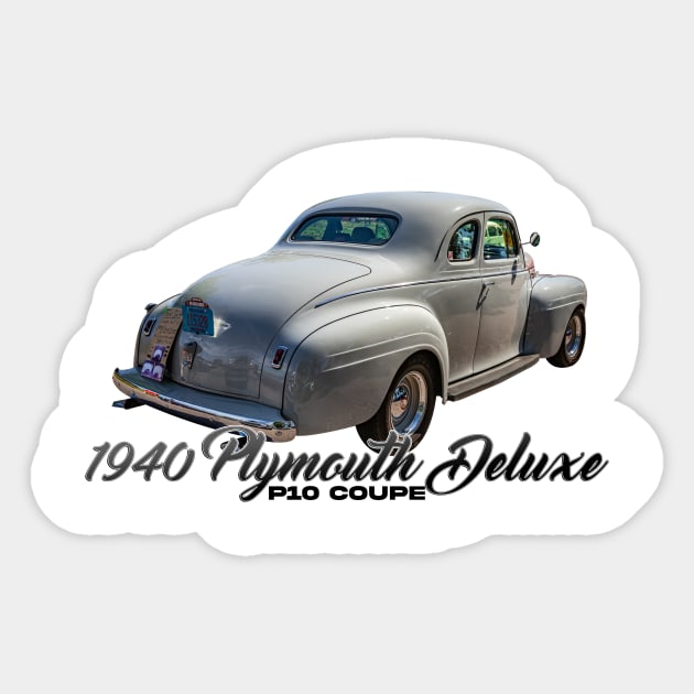 1940 Plymouth Deluxe P10 Coupe Sticker by Gestalt Imagery